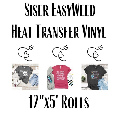 Siser EasyWeed 12"x5' Rolls