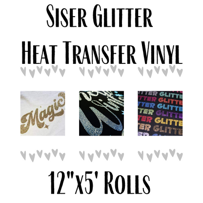 Siser Glitter 12"x5' Rolls